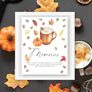 Poster Memórias de Café com Abóbora com a noiva