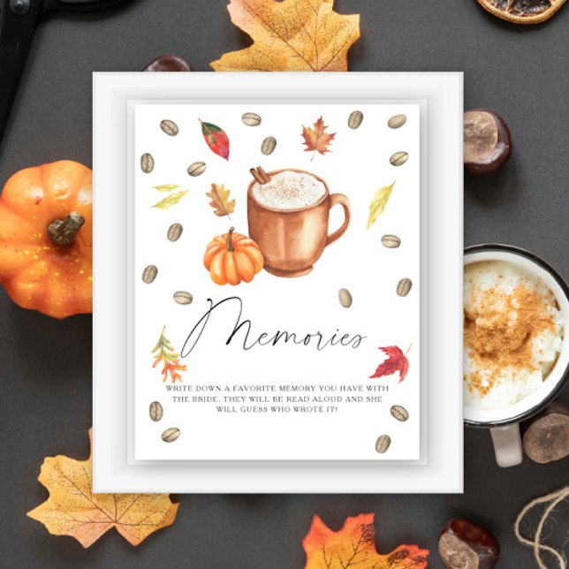 Poster Memórias de Café com Abóbora com a noiva (Criador carregado)