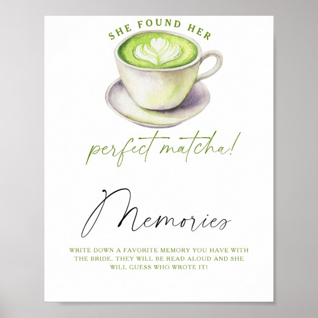 Poster Memórias de chá Matcha com a noiva (Frente)
