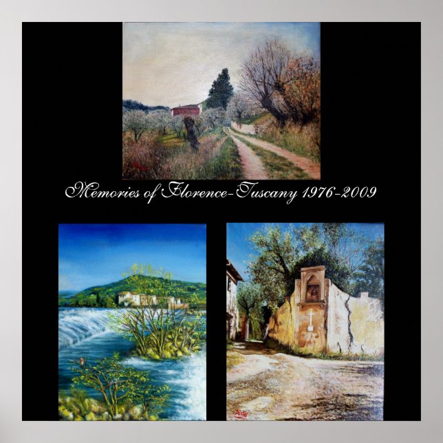 Poster Memórias de Florença-Toscana (Frente)