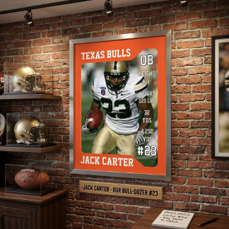 Poster Memórias de Futebol do Último Ano Personalizado co