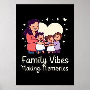 Poster Memórias do Fazer das Víbias da Família - férias e