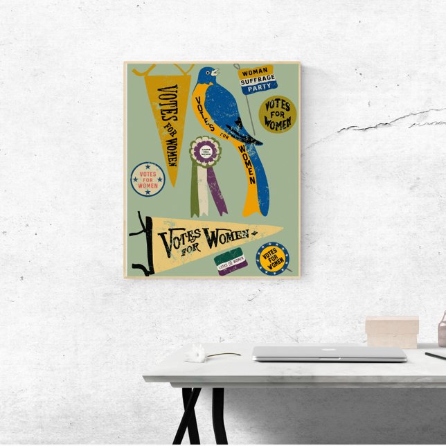 Poster Memórias do Movimento das Mulheres Sufrage Collage (Criador carregado)