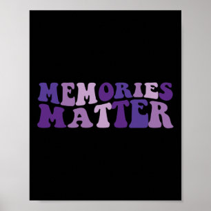 Poster Memórias Importantes Suporte Alzheimer Pai de Alzh