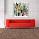 Poster Memórias Visuais, Arte Abstrato Colorida Original<br><div class="desc">Abstrato paisagem três arte digital moderna de dushan,  assinada,  dushan no canto inferior direito. Memórias Visual do Título.</div>