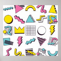 Memphis dos anos 90: Elementos Pop Design.