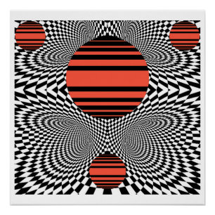 Pôster Memphis OpArt