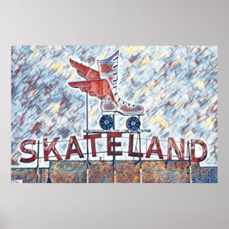 Poster Memphis, pintura de TN Skateland
