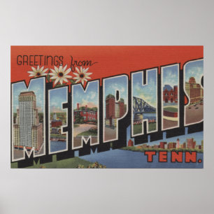 Pôster Memphis, Tennessee - grandes cenas 2 da letra