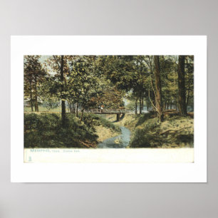Poster Memphis TN, Overton Park 1905 Vintage inspirado