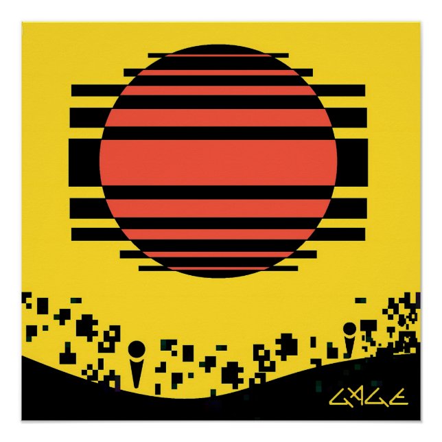 Pôster Memphis Tossed Bits (Frente)