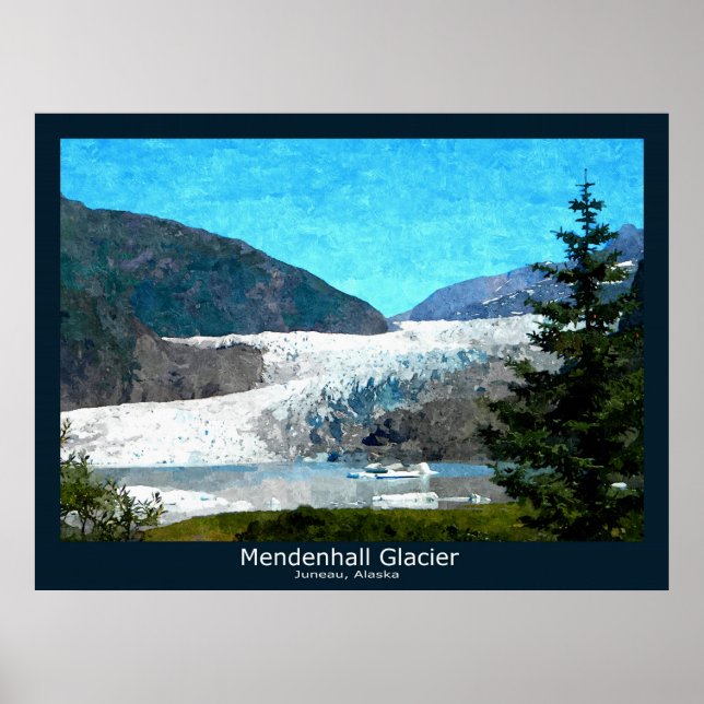 Poster Mendenhall Glacier (Frente)