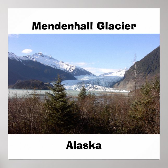 Pôster Mendenhall Glacier, Alasca (Frente)