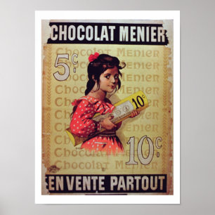Poster "Menier Chocolat", na venda em toda parte (lith da
