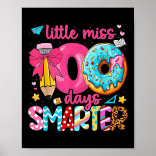Poster Menina 100 Dias Mais Inteligente 100 Dias De Escol