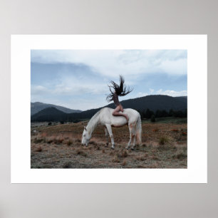 Poster Menina a Cavalo