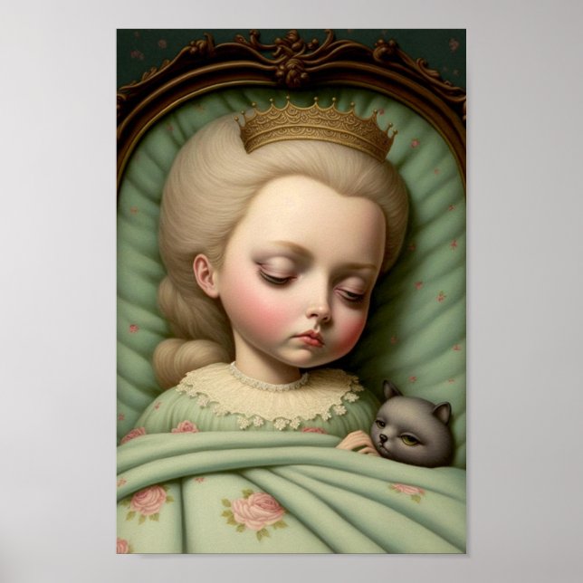 Poster Menina Adormecida Inocente do Berçário  (Frente)