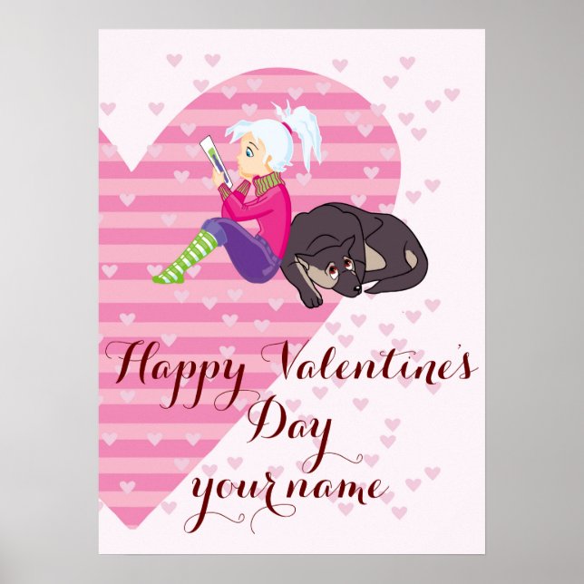 Poster Menina apaixonada (Frente)