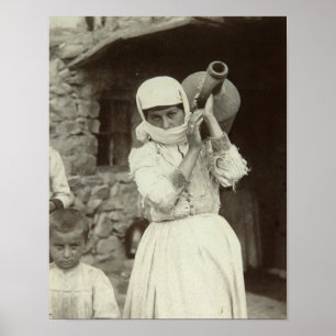 Pôster Menina arménia do país, Yerevan