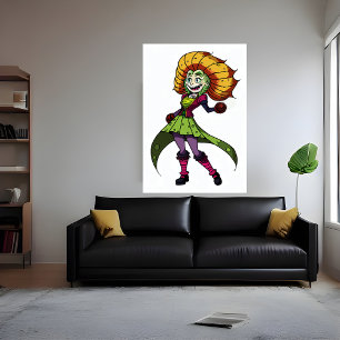 Poster Menina Arte AI