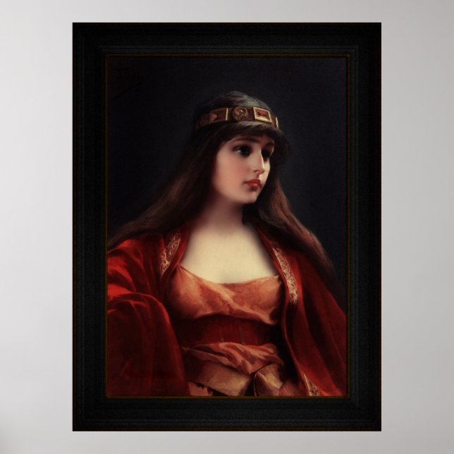 Poster Menina beduína de Luis Ricardo Falero (Frente)