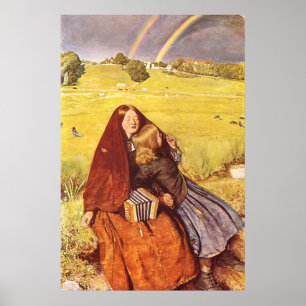 Pôster Menina cega de John Everett Millais