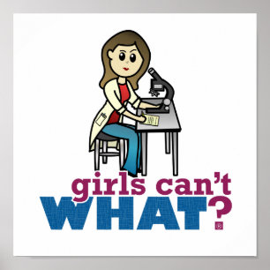 Poster Menina Cientista