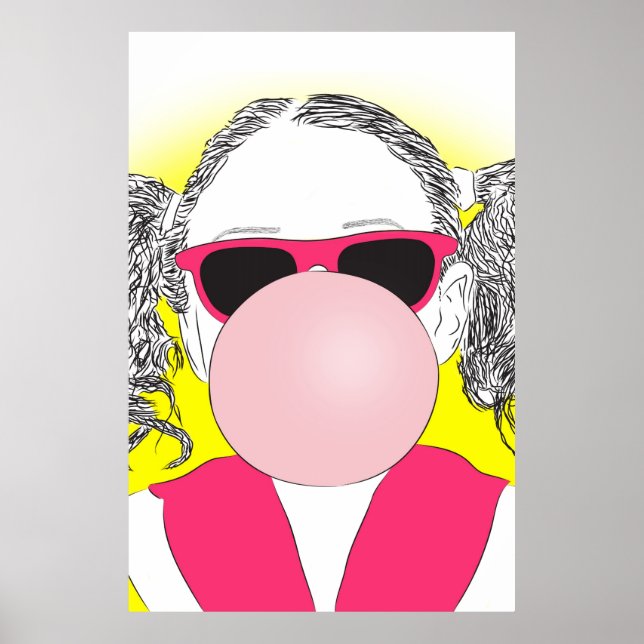 Pôster menina com bolha (Frente)