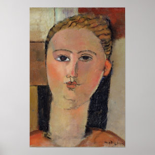 Pôster Menina com cabelo vermelho, 1915