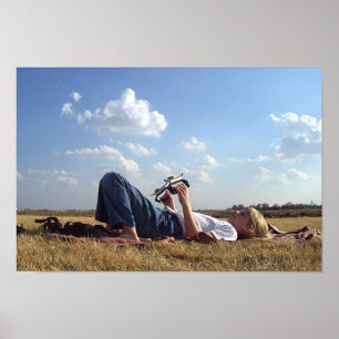 Pôster Menina com papagaio