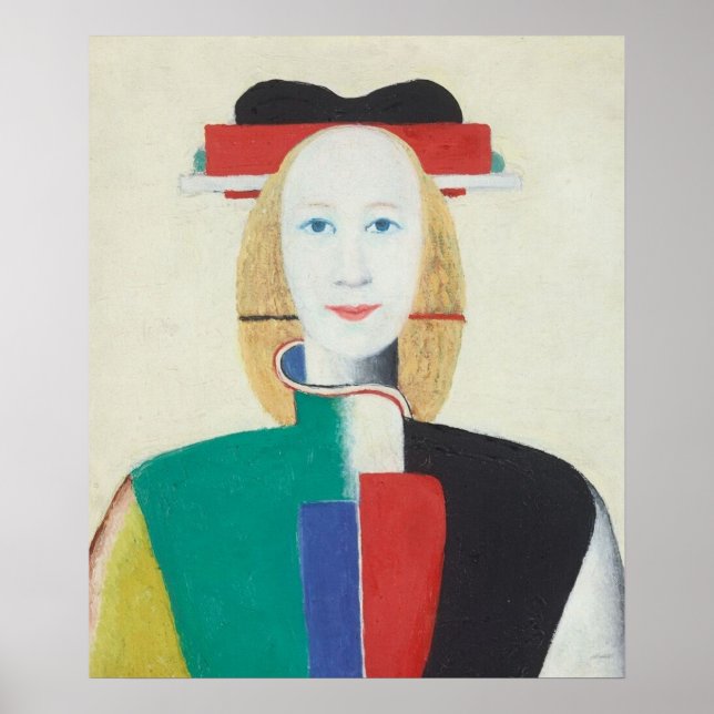 Poster Menina com um Pente no Cabelo (Frente)