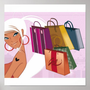 Pôster Menina da compra