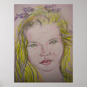Poster menina da lavanda