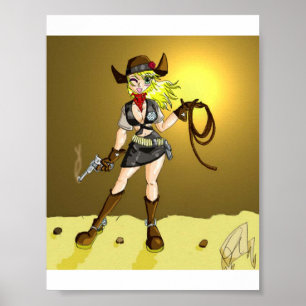 Pôster Menina da vaca