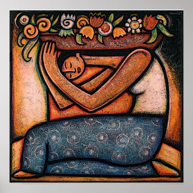 Poster Menina das flores (Frente)