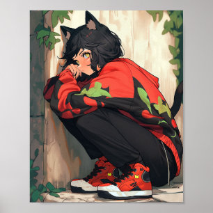 Poster Menina de Animação Bela