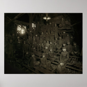 POSTER MENINA DE CARVÃO DA PENNSYLVANIA 1911