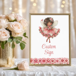 Poster Menina de Conto de Fadas Artística Rubor Floral An