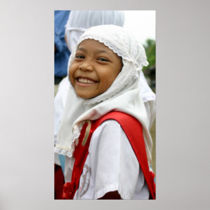 Pôster Menina de sorriso