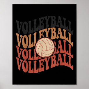 Poster Menina de Voleibol T Camisa Mulheres Adolescentes