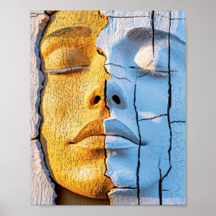 Poster Menina Dividida Entre Fogo e Gelo