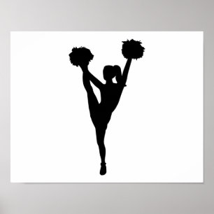 Poster Menina do cheerleader da dança