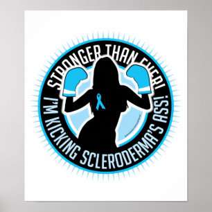 Poster Menina do encaixotamento do Scleroderma