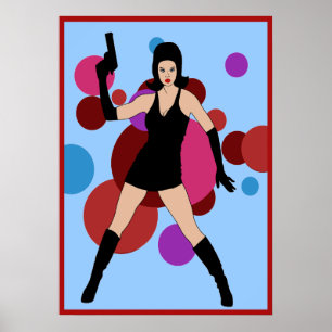 Pôster menina do espião 60s