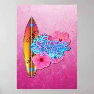 Poster Menina do surfista