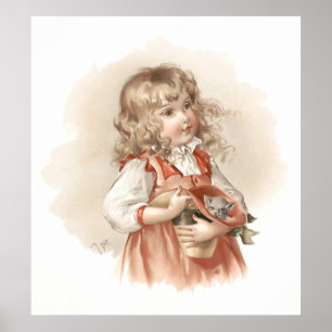 Poster Menina do verão de Maud Humphrey