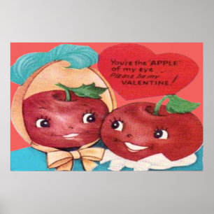 Poster Menina dos Meus Olhos Coração de São Valentim