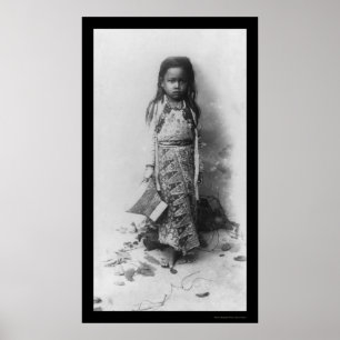 Pôster Menina em Java, Indonésia 1898