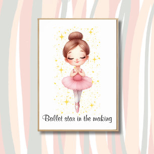 Poster Menina Estrela do Ballet