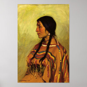 Poster Menina indiana Blackfoot